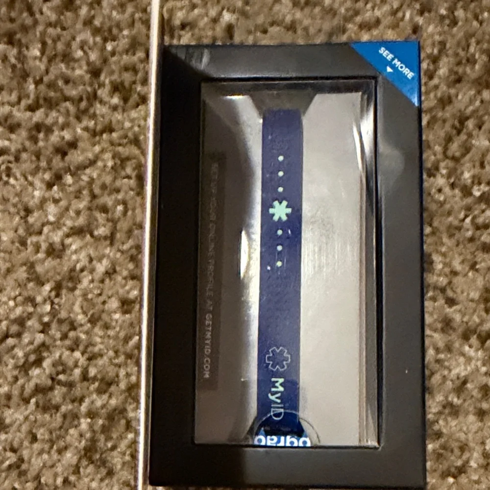 MyID Sport Medical ID LG Blue & Green Bracelet